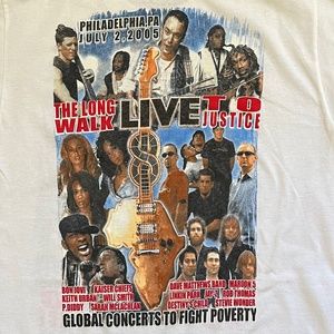 Dave Matthews Band & Live 8 Philadelphia Concert Tee - Medium